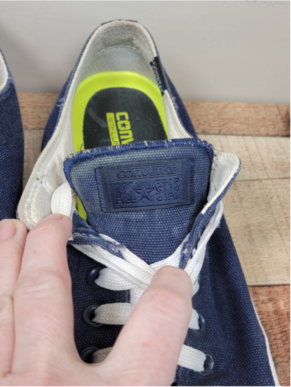 Converse 12 Chuck Taylor II Low Top Ox Dark Blue Canvas Sneakers All Star CTAS - Picture 6 of 13